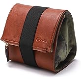 CANPIS Mirrorless Camera Case, Leather Small Camera Bag Lens Pouch, Photography Travel Bag, Outdoor Carry-on Storage Bag (not support DSLR Camera and Long Lens)