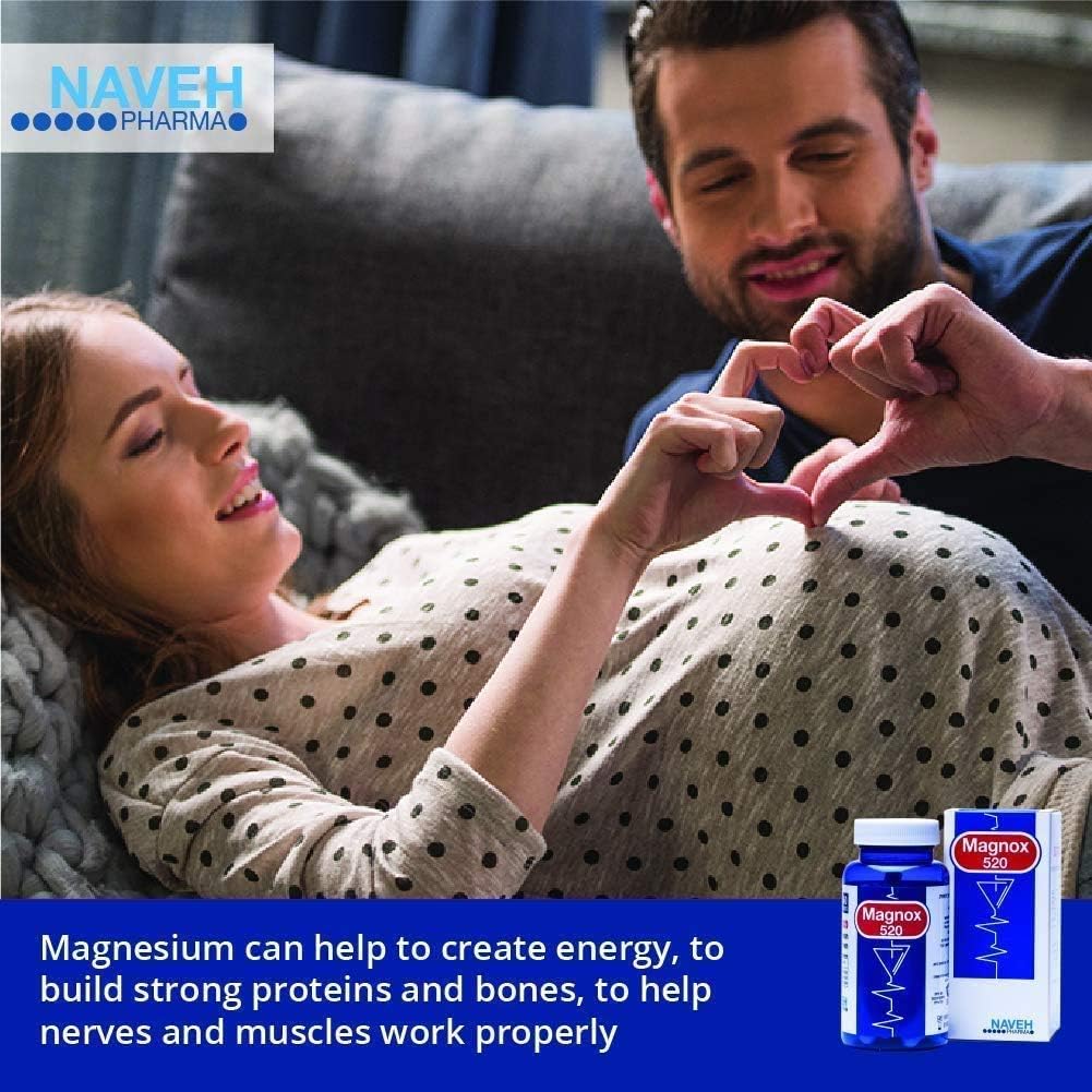 Amazon Com Magnox 520 Vegan Gluten Free Pain Relief 60 Magnesium Capsules For Men And Woman 520 Milligrams 1 Dose Day Supplement From Dead Sea Minerals Health Personal Care