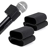 YOUSHARES Handheld Microphone Elastic Sleeve, Attach Rode Wireless GO 2 on Handheld Microphone (Shure SM58, Behringer XM8500) for Clearer Audio for Weddings,Toasts, Interviews and DJ Hosting(2pcs)