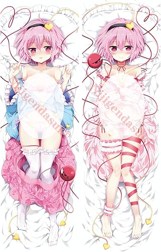 Amazon Nijigendasuki 抱き枕 東方project 東方プロジェクト 古明地さとり こめいじさとり Komeiji Satori 両面プリント 18禁 等身大 ピロー 抱き枕カバー 可愛い Acg 全裸 アニメ エロ カスタム可能 アダルト 2wayトリコット 枕カバーのみ 50cm X 160cm アニメ 萌え