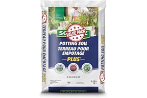 Premium Potting Soil Mix 18L for Indoor & Outdoor Plants – Moisture Control Soil with Peat Moss, Perlite & Lime – Ideal for F
