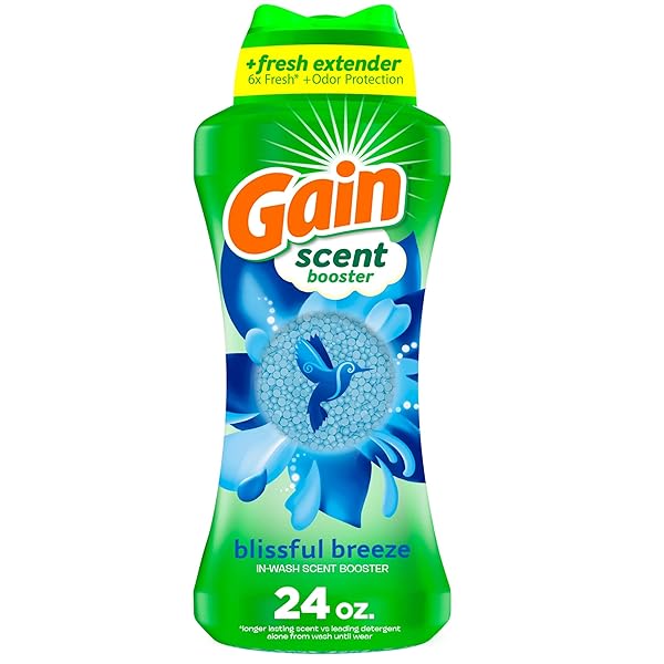GAIN FIREWORKS IN-WASH SCENT BOOSTER BEADS, BLISSFUL BREEZE, 24 OZ