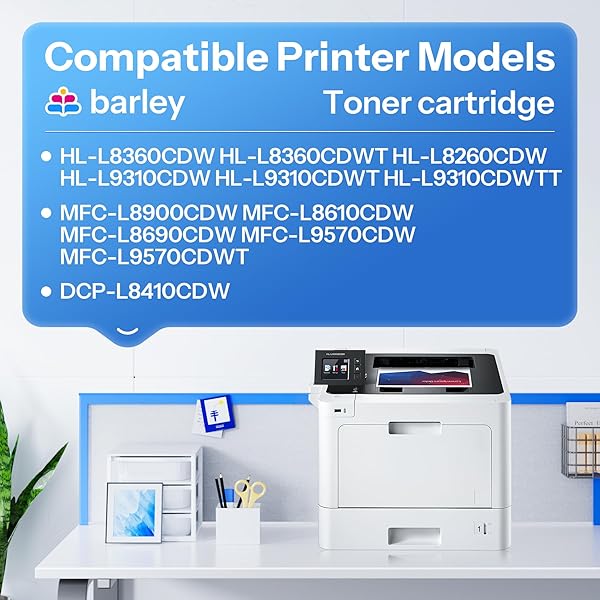TN-431 TN431 4-COLOR TONER CARTRIDGE SET 4 PACK COMPATIBLE TN431 TN-431 MFC L8900CDW TONER CARTRIDGES REPLACEMENT FOR BROTHER TN431 TN-431 MFC-L8900CDW HL-L8360CDW PRINTER INK.