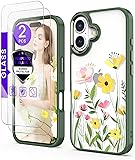 DagoRoo for iphone 16 Case+Tempered Glass Screen
