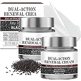 Keratin Erase Dual-Action Renewal Cream, Black And White Rice Soothing Repair Cream, Professional Black and White Rice Soothing Repair Cream, Improves Moisture Skin Barrier for All Skin Types(2PCS)