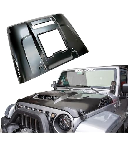 Savadi-Car Red Engine Hood Rubber Head Cover Trim – For Jeep Wrangler JK 2007-2017, 2pc Set