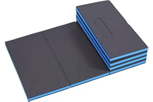 GOWENIC Foldable Mechanic Mat, Extra Thick Foldable Kneeling Pad with Handle, Extra Thick Memory Foam Knee Cushion,Bath Kneel
