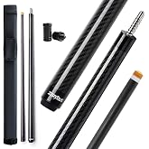 ZISIYOUS Carbon Fiber Pool Cue Stick, 19-20oz Low Deflection Billiard Cue for Adults