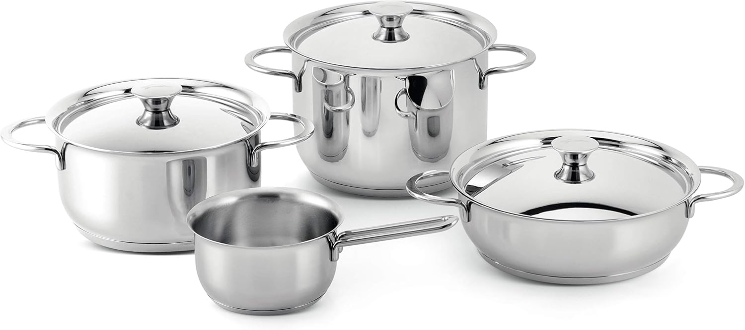 Lagostina 7Piece Cookware Set Delicious 18/10 Stainless Steel Made in
