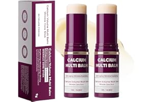 Piuregn Calcium Multi Balm, Calcium Volume Multibalm, Wrinkle Core Stick with Collagen for Anti-Aging & Firming Korean Skincare Stick for Fine Lines, Sagging & Wrinkles on Eyes & Face, 9g (2)