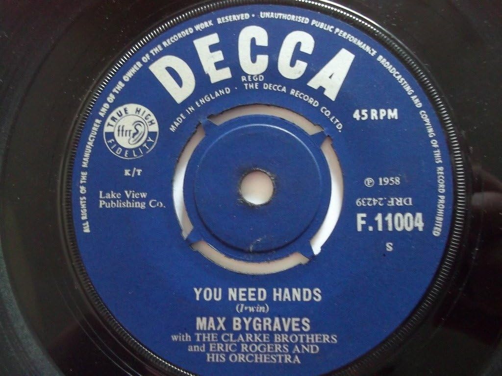 You Need Hands / Tulips From Amsterdam Max Bygraves 7" 45 Amazon.co.uk