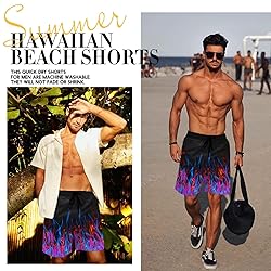 Lzzidou Men's Swim Trunks 9 Inch Inseam Bathing