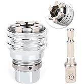 Upgraded Universal Socket Wrench 10mm-19mm Adjustable Socket 3/8" Drive | Multi Function Universal Socket Manual Socket Wrench Adjustable Sleeve for 3/8" Drive Ratchet, Torque Wrench &amp; Power Drill