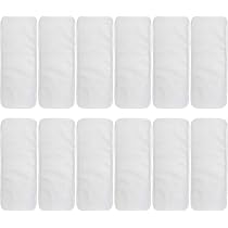 Amazon.com: ALVABABY Pañales de tela para bebé/paquete de 6 con 12 ...