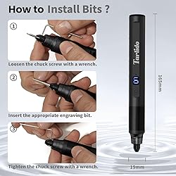 Tarlido Electric Engraving Pen, Mini Cordless