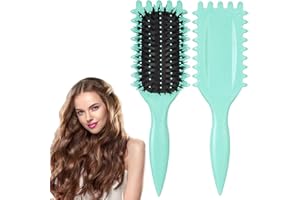 NONLNON Curl Defining Brush, Curly Hair Brush Styling Brush for Detangling, Shaping and Defining Curls For Women and Men Less Pulling