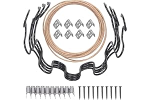 Cimeton 72Pcs Upholstery Spring Replacement Kit Includes Seat Spring Stay Wire, Sagging Cushions Springs, Spring Clips Repair