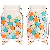 Purdge 2 Pack Magnetic Reward Jar with Star &amp; Heart, Star Jar Reward System for Kids, Reward Home Kids Incentive Good Home Training for Boys Girls