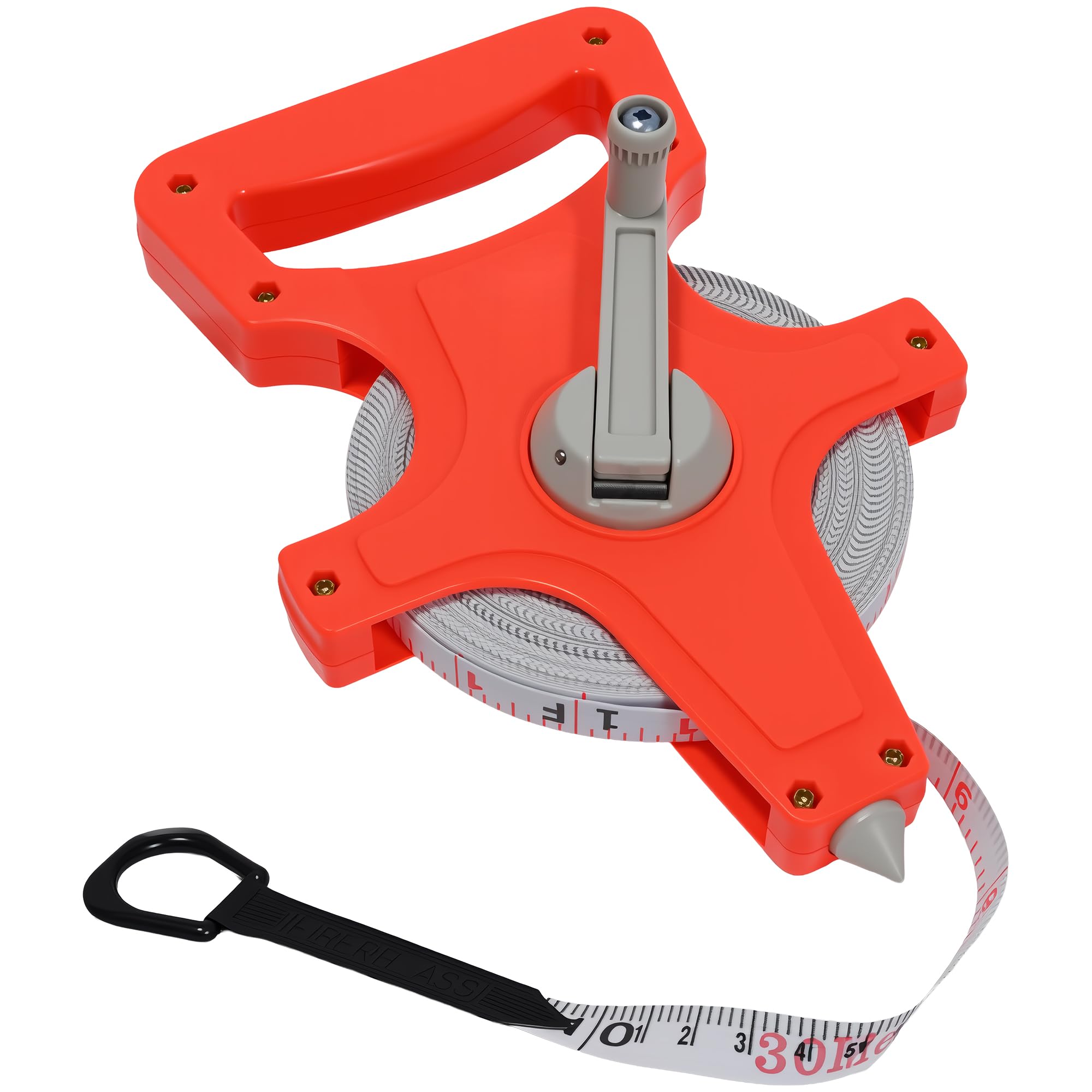 Photo 1 of 100ft Fiberglass Tape Measure, 30m Inches/Feet Measuring Tape Metric Tape, Dual Sided Measure, Mefape Waterproof Wind Up Long Distance Tape Measure for Field Measuring