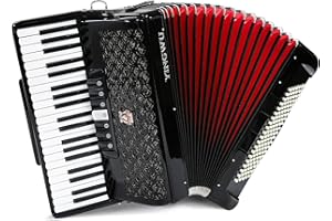 YINGWU Accordion, 41 Keys 120 Bass Professional Accordion - Quality product for beginners and advanced players - Includes backpack and straps (Black)