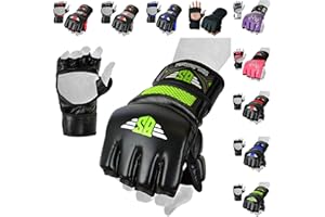 MMA Gloves, UFC Kickboxing Gloves, MMA Sparring Gloves, MMA Training Equipment, Fighting Gloves for Mixed Martial-Arts, MMA Training Gloves Adults Men & Women by BeSmart