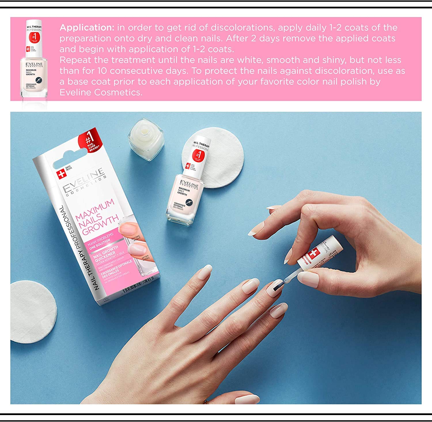 Eveline Cosmetics Maximum Nail Growth Quickener : Nail Thickening Solutions : Beauty