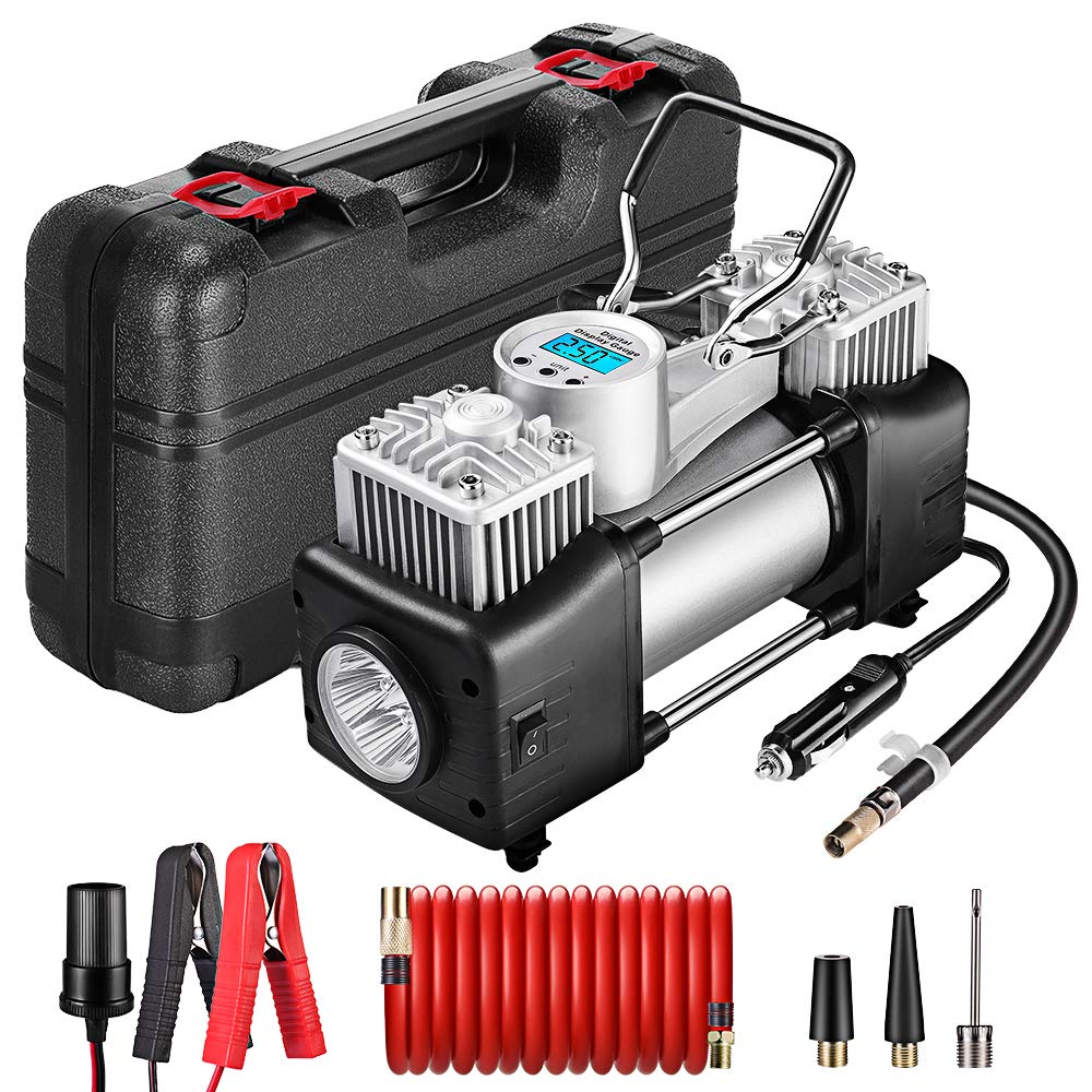 How can I use an air compressor (12V DC, car plug 180W) in a 120240V
