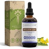 Secrets of the Tribe Mullein Leaf Tincture Alcohol-Free Liquid Extract, Mullein (Verbascum thapsus) (4 FL OZ)