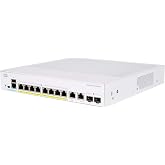Cisco CBS350-8FP-2G Business Series 8-Port PoE+ Managed Smart Switch [Cisco Refresh] (Renewed)