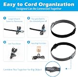 annex 72pcs Reusable Cable Ties Wire Organizers Hook Loop Organizer Adjustable view 5