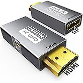 UANTIN HDMI to DisplayPort Adapter (4K 60Hz,1080p 120Hz) Uni-Directional Only, HDMI (Source) to DP (Display) Converter Male to Female for Laptop,AMD,NVIDIA,PS5,Xbox and More - 1 Pack