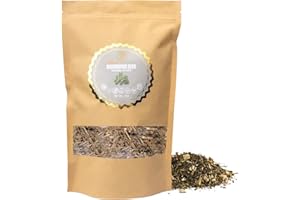 Cure wid Pure Organic Wormwood Herb Dried Cut & Sifted 4oz/114g - Artemisia Absinthium - Non-GMO,Preservative & Additives Free Wormwood Tea In Eco Friendly Resealable Pouch Traditional Herbal Remedy