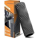 LTHTRADE Foam Roller, Deep Tissue Massage Muscle Roller Back Roller Foam with Wave Texture - Back Pain Relief & Physical Therapy, Fitness Foam Roller for Pilates, Yoga (Grey)