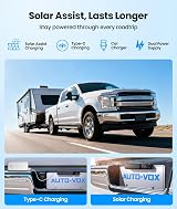 AUTO-VOX Solar Wireless Reversing Camera Kit 7.2” HD Split Screen 1080P view 2