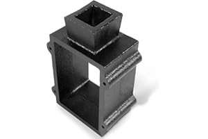 Deecaray Black Cast Iron Flask Mold Holder 2 Pieces, Suitable for Sand Casting Metal, Jewelry and Casting Tools