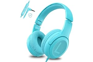 awatrue Toddler Kids Headphones Wired - Headphones for Kids Volume Limit 85/94dB Headset 3.5mm Jack Adjustable Foldable Headsets for Girls Boys Children Teens Pad Smartphones School