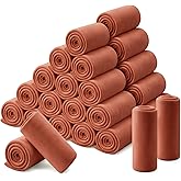 Newwiee 48 Pcs Fleece Throw Blankets Bulk 50'' x 60'' Oeko-tex Standard 100 Certified Spring Outdoor Wedding Guest Blankets Lightweight for Sleepover Donation Lap Pet Sofa Home (Reddish Brown)