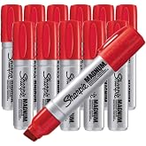 Sharpie Permanent Marker Magnum Red - Pack of 12
