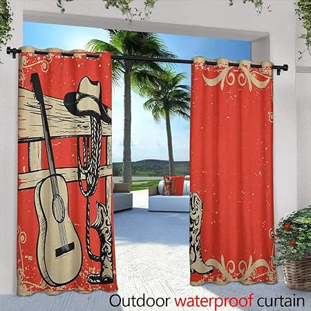 Amazon Com Western Living Room Bedroom Window Curtains Image Of