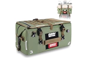 OSAH DRYPAK Waterproof Motorcycle Tail Bag, 40L Waterproof Duffel Bag, Motorcycle Dry Bag, Multifunctional Luggage Bag with Shoulder Straps for Travel, Camping, Fishing