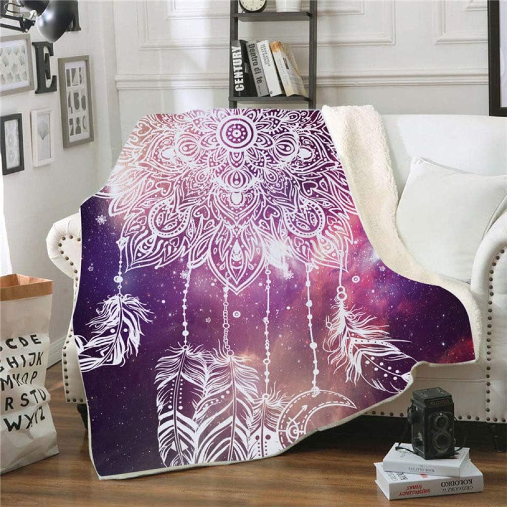 WUCHONGSHUAI 3D Printed Blanket,Geometric 3D Digital Throw Blanket