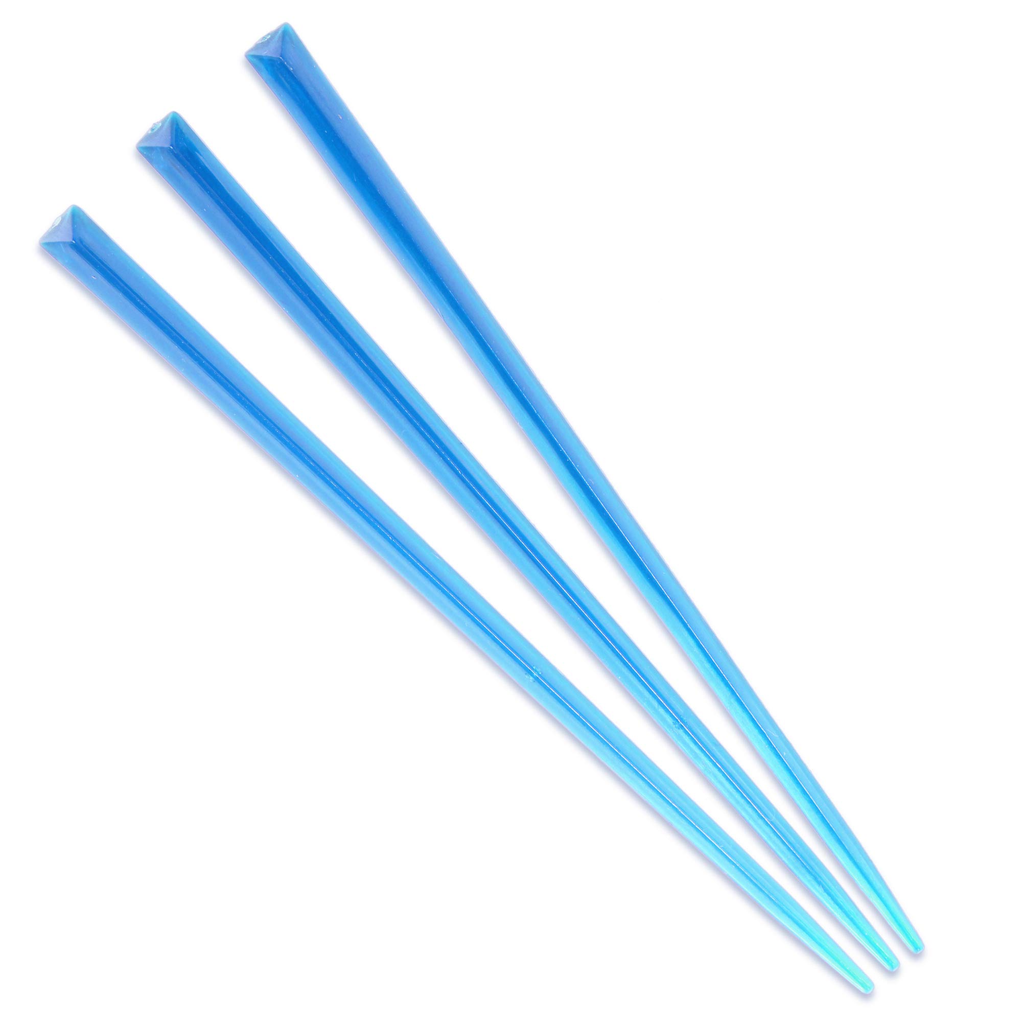 BambooMN Brand - Triangular Prism Plastic Pick 4.5" (11.4cm) - 1,000 pcs - Blue