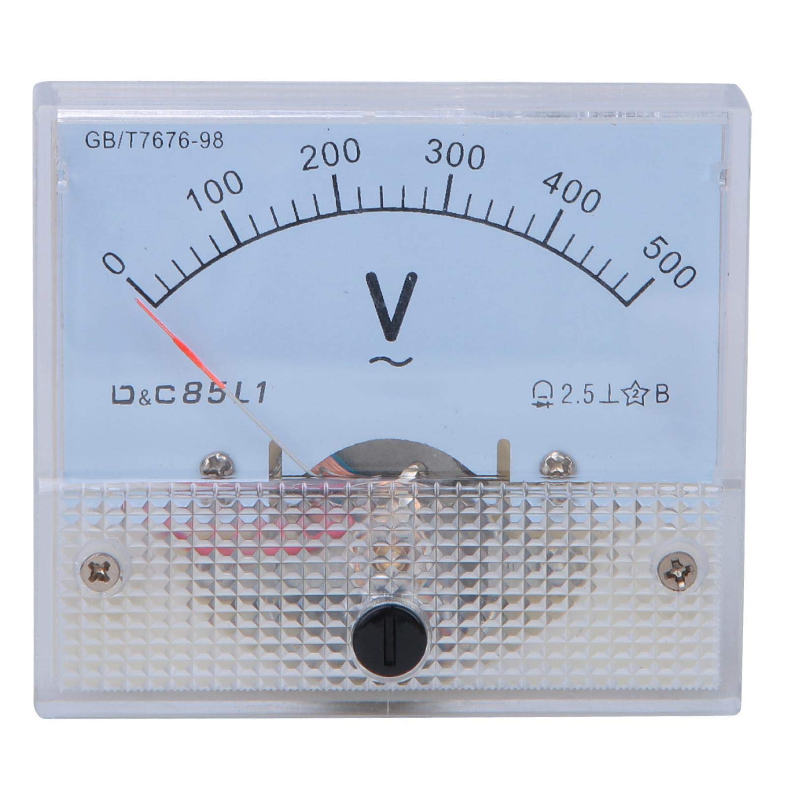 Telituny Meter Analog Voltmeter-AC Pointer Voltmeter 0-500V Scale Range Voltage Test Meter Detector Panel Meters