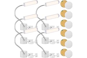 VIHOSE 6 Pack Sewing Machine Light with 30 LEDs, 3 Watt Multifunctional Gooseneck Work Light with Magnetic Mounting Base Gooseneck Arm Work Light for Workbench Lathe Drill Press