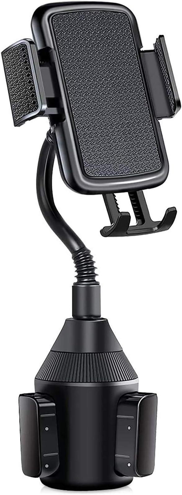 KNGUVTH Car Phone Holder Cup Holder Phone Mount Universal Adjustable Auto Gooseneck Cup Holder Cradle Car Mount with a Flexible Long Neck Compatible for iPhone 11 Pro Max/Xs/XS Max/X/8/7 Plus/Samsung