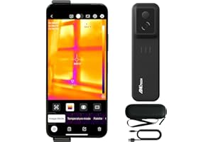 ANXTECH Wireless Thermal Imaging Camera, 512×384 Super Resolution, Thermal Imager for Android & iOS Smartphones, 256x192 IR Resolution, Infrared Camera Gadget for Home Inspection, HVAC, Cooking