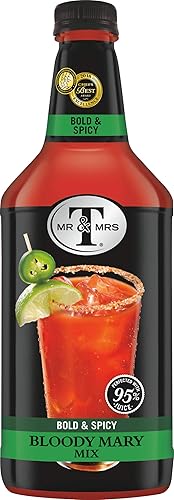 Mr & Mrs T Bold & Spicy Bloody Mary Mix, 1.75 Liter Bottle (Pack of 6)