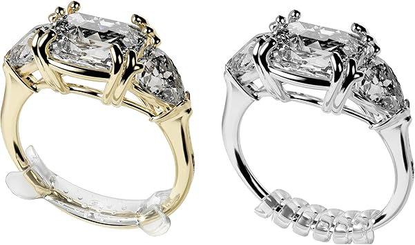 Ringo Unsichtbare Ringgrossenanpassung Fur Lose Ringe Ringgrossen 10 Stuck Deluxe Amazon De Schmuck