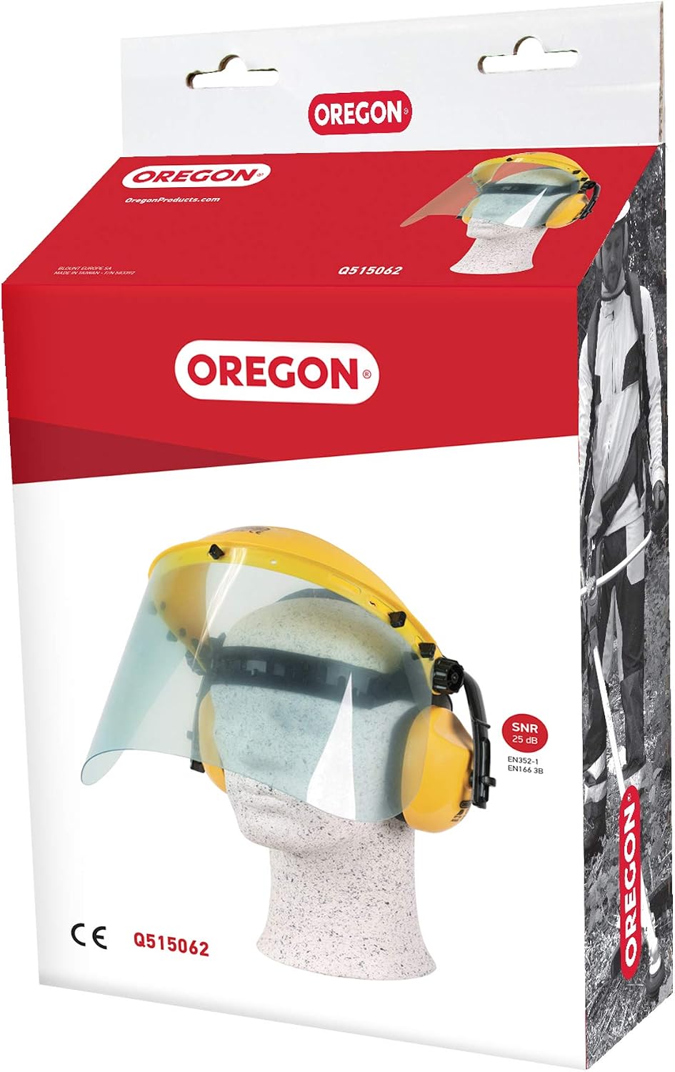 Oregon Browguard, Ear Protection & Clear Visor Combination PPE - Image 4