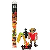 PLUS PLUS Vehicle Building Block Kit, 3D Puzzle Stem Toy for Kids, 70 Interlocking Pieces - Camper Mini Maker Tube